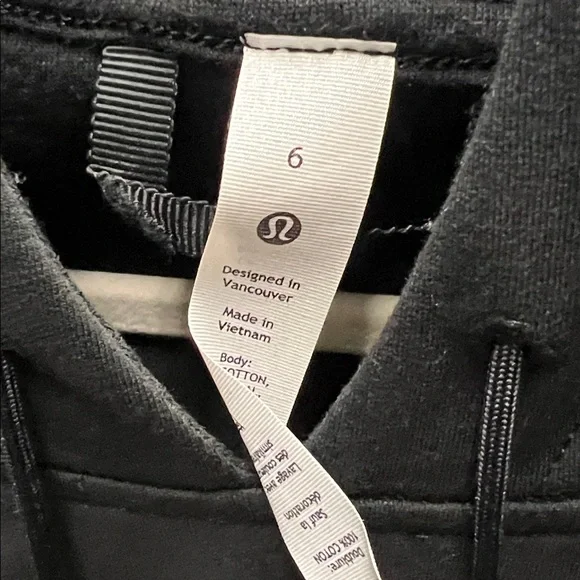 Lululemon Black Sleeveless  Hoodie Size 6 - Picture 2 of 10